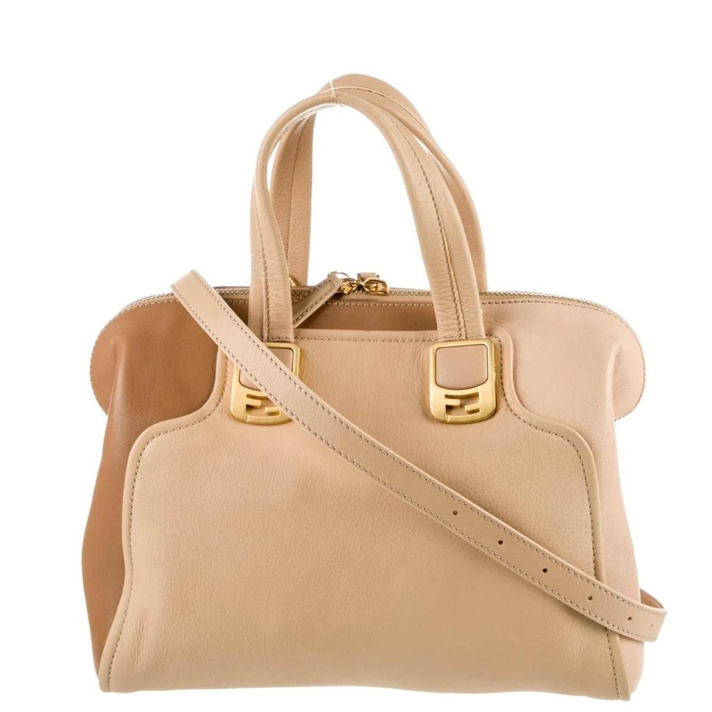 FENDI "CHAMELEON CONVERTIBLE SATCHEL LEATHER MEDIUM